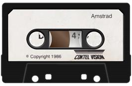 Cartridge artwork for Dakar 4x4 on the Amstrad CPC.