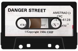 Cartridge artwork for Danger Street on the Amstrad CPC.