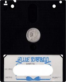 Cartridge artwork for Darts (Alligata) on the Amstrad CPC.
