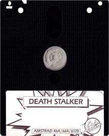 Cartridge artwork for Death Stalker on the Amstrad CPC.