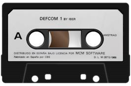Cartridge artwork for Defcom 1 on the Amstrad CPC.