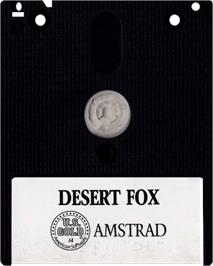 Cartridge artwork for Desert Fox on the Amstrad CPC.