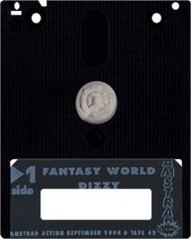 Cartridge artwork for Dizzy 3 - Fantasy World Dizzy on the Amstrad CPC.