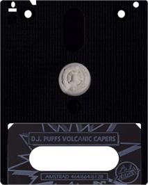 Cartridge artwork for Dj Puff on the Amstrad CPC.