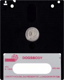 Cartridge artwork for Dogsbody To The Rescue on the Amstrad CPC.