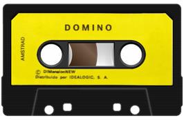 Cartridge artwork for Domino on the Amstrad CPC.