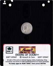 Cartridge artwork for Doors Of Doom on the Amstrad CPC.