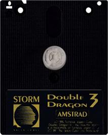Cartridge artwork for Double Dragon (animagic) on the Amstrad CPC.