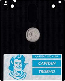 Cartridge artwork for El Capitán Trueno on the Amstrad CPC.