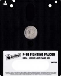 Cartridge artwork for F-16 Fighting Falcon on the Amstrad CPC.