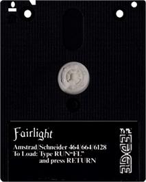 Cartridge artwork for Fairlight on the Amstrad CPC.
