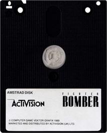 Cartridge artwork for Fighter Bomber on the Amstrad CPC.