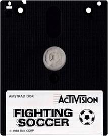 Cartridge artwork for Fighting Soccer on the Amstrad CPC.