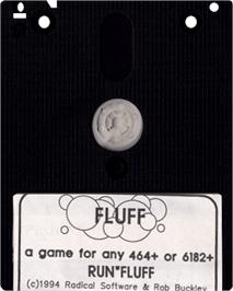 Cartridge artwork for Fluff on the Amstrad CPC.