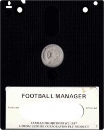 Cartridge artwork for Football Manager on the Amstrad CPC.