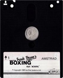 Cartridge artwork for Frank Bruno's Boxing on the Amstrad CPC.