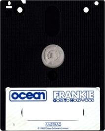 Cartridge artwork for Frankie Goes To Hollywood on the Amstrad CPC.