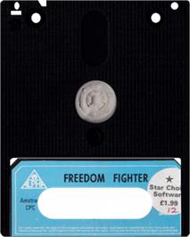Cartridge artwork for Freedom Fighter on the Amstrad CPC.