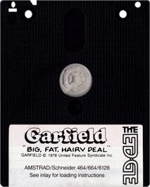 Cartridge artwork for Garfield: Big, Fat, Hairy Deal on the Amstrad CPC.