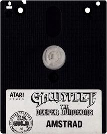 Cartridge artwork for Gauntlet on the Amstrad CPC.