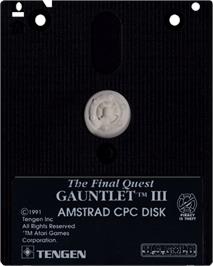 Cartridge artwork for Gauntlet 3 - The Final Quest on the Amstrad CPC.
