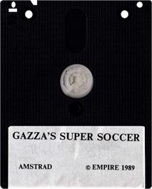 Cartridge artwork for Gazza's Super Soccer on the Amstrad CPC.