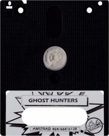 Cartridge artwork for Ghost Hunters on the Amstrad CPC.