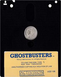 Cartridge artwork for Ghostbusters on the Amstrad CPC.