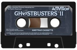 Cartridge artwork for Ghostbusters 2 on the Amstrad CPC.