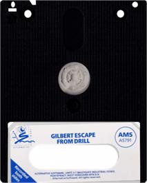 Cartridge artwork for Gilbert - Escape From Drill on the Amstrad CPC.