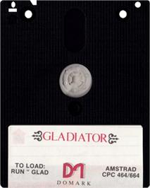 Cartridge artwork for Gladiator on the Amstrad CPC.