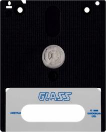 Cartridge artwork for Glass on the Amstrad CPC.