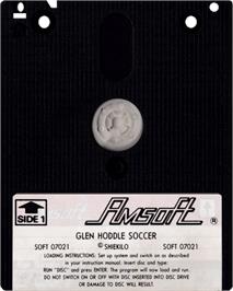 Cartridge artwork for Glen Hoddle Soccer on the Amstrad CPC.