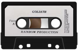 Cartridge artwork for Goliath on the Amstrad CPC.