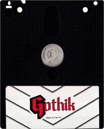 Cartridge artwork for Gothik on the Amstrad CPC.