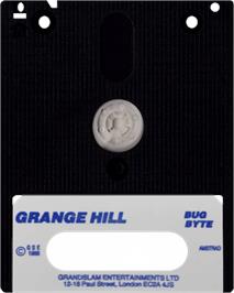 Cartridge artwork for Grange Hill on the Amstrad CPC.