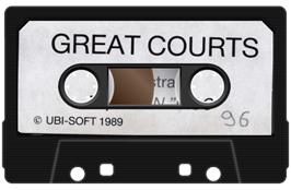 Cartridge artwork for Great Courts on the Amstrad CPC.