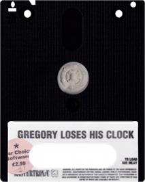 Cartridge artwork for Gregory Loses His Clock on the Amstrad CPC.