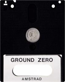 Cartridge artwork for Ground Zero on the Amstrad CPC.