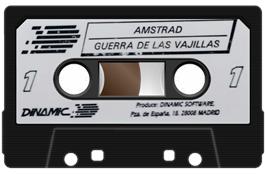 Cartridge artwork for Guerra De Las Vajillas, La on the Amstrad CPC.