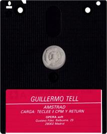 Cartridge artwork for Guillermo Tell on the Amstrad CPC.