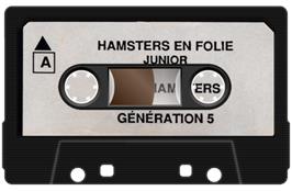 Cartridge artwork for Hamsters En Folie on the Amstrad CPC.