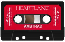 Cartridge artwork for Heartland on the Amstrad CPC.