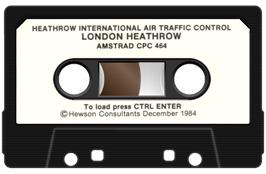 Cartridge artwork for Heathrow International Air Traffic Control on the Amstrad CPC.