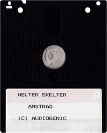 Cartridge artwork for Helter Skelter on the Amstrad CPC.