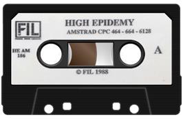 Cartridge artwork for High Epidemy on the Amstrad CPC.