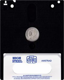 Cartridge artwork for High Steel on the Amstrad CPC.