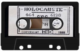 Cartridge artwork for Holocauste on the Amstrad CPC.