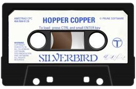 Cartridge artwork for Hopper Copper on the Amstrad CPC.