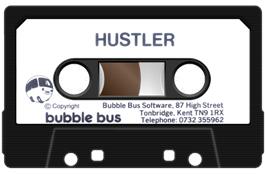 Cartridge artwork for Hustler on the Amstrad CPC.